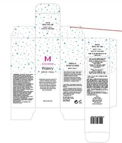 missha m watery b.b carton.jpg Image of carton - missha m watery b.b carton